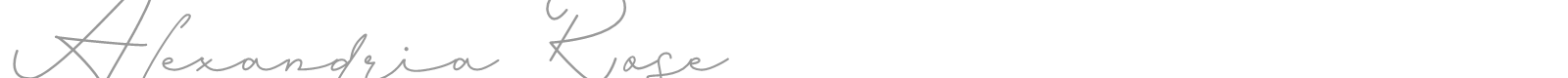 Alexandria Rose font preview